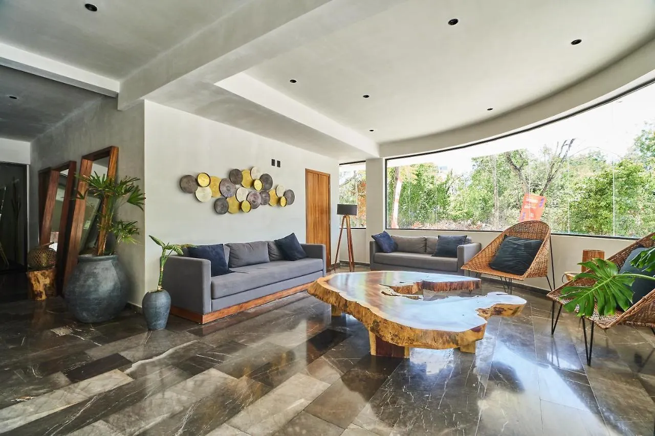 Elegant Trendy Apartment In Tulum With Infinity Pool, Breathtaking Jungle View & Bottle Of Wine Per Stay Mexico